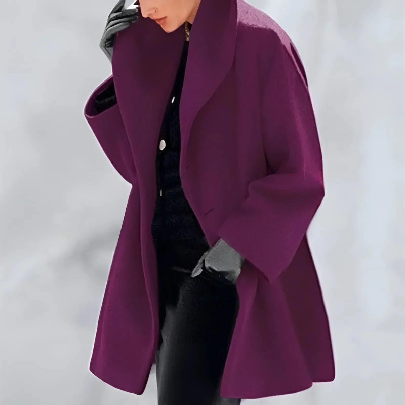 Damen eleganter Wintermantel in klassischem Design für kalte Tage