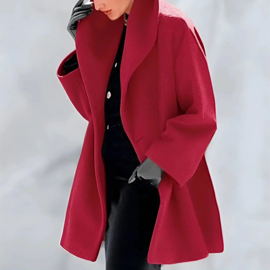 Damen eleganter Wintermantel in klassischem Design für kalte Tage