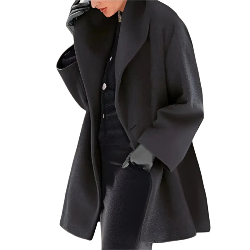 Damen eleganter Wintermantel in klassischem Design für kalte Tage