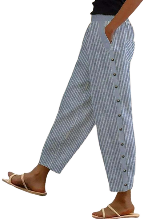Damen atmungsaktive Hose in lockerem Schnitt für Sport und Freizeit.

