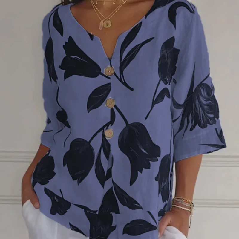 Damen atmungsaktive Sommerbluse in zeitlosem Design für warme Tage