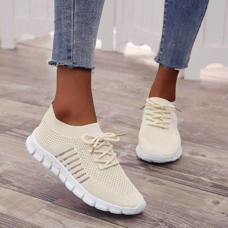 Damen atmungsaktive Sportschuhe in modernem Design, geeignet für komfortables Gehen im Alltag und bei Freizeitaktivitäten.