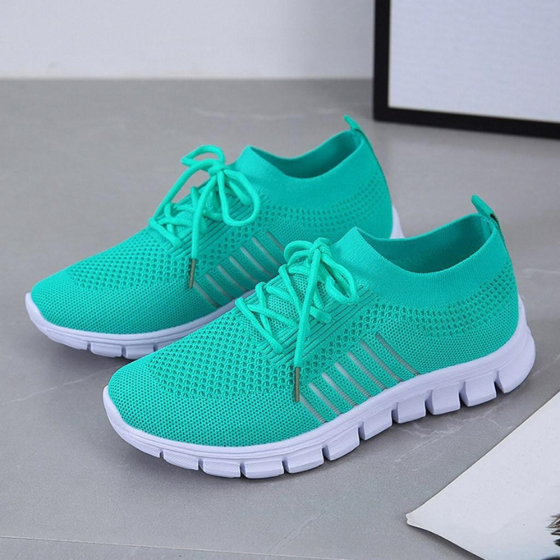 Damen atmungsaktive Sportschuhe in modernem Design, geeignet für komfortables Gehen im Alltag und bei Freizeitaktivitäten.