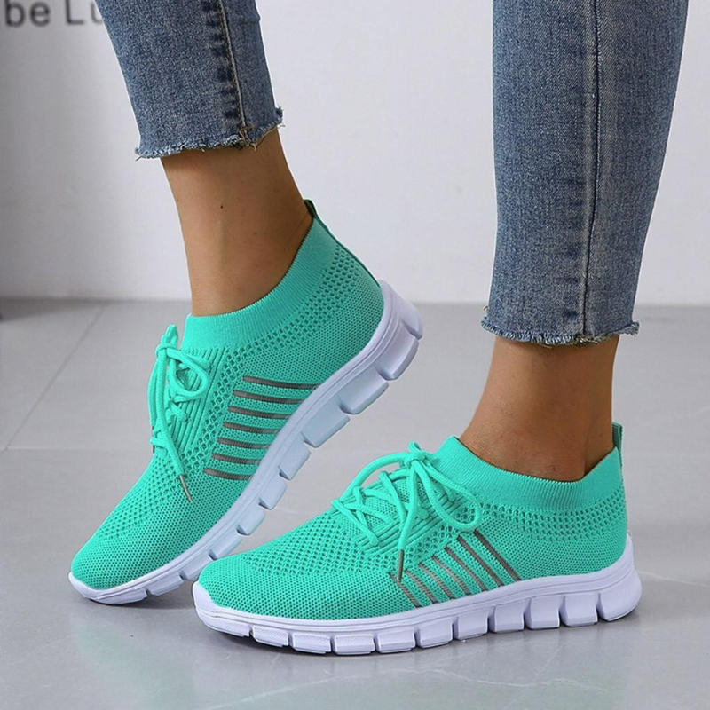 Damen atmungsaktive Sportschuhe in modernem Design, geeignet für komfortables Gehen im Alltag und bei Freizeitaktivitäten.