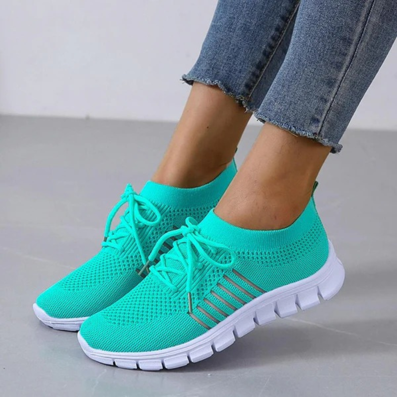 Damen atmungsaktive Sportschuhe in modernem Design, geeignet für komfortables Gehen im Alltag und bei Freizeitaktivitäten.