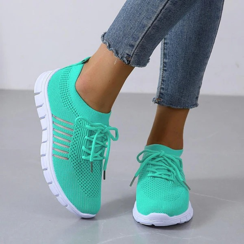 Damen atmungsaktive Sportschuhe in modernem Design, geeignet für komfortables Gehen im Alltag und bei Freizeitaktivitäten.