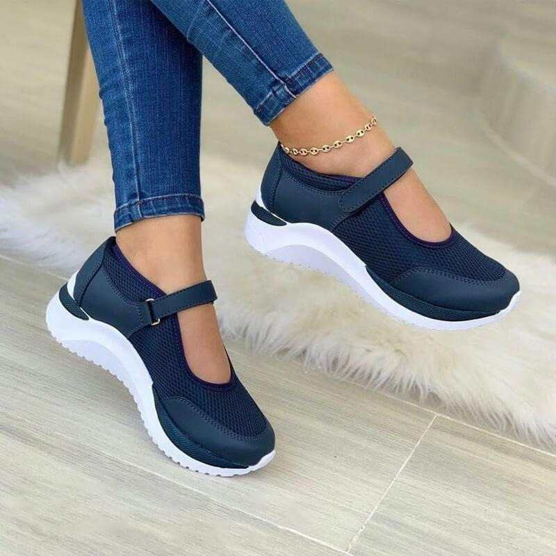 Damen atmungsaktive Walkingschuhe mit rutschfester Sohle und komfortabler Passform für den Alltag.