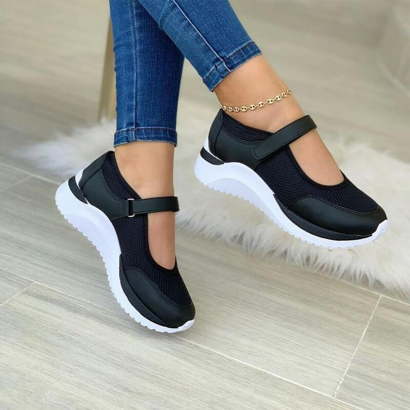 Damen atmungsaktive Walkingschuhe mit rutschfester Sohle und komfortabler Passform für den Alltag.
