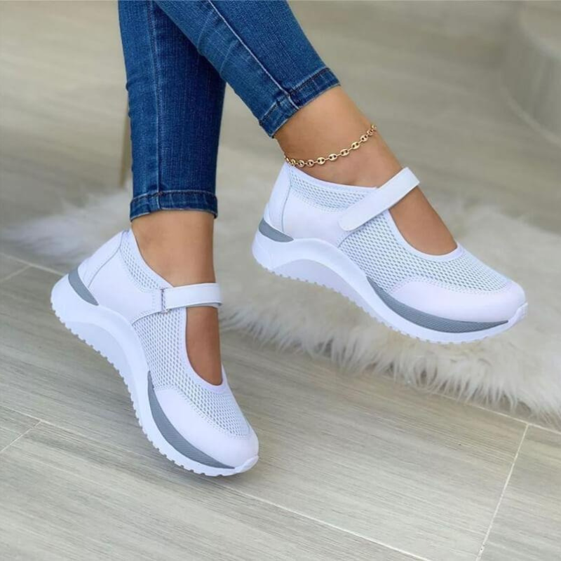 Damen atmungsaktive Walkingschuhe mit rutschfester Sohle und komfortabler Passform für den Alltag.