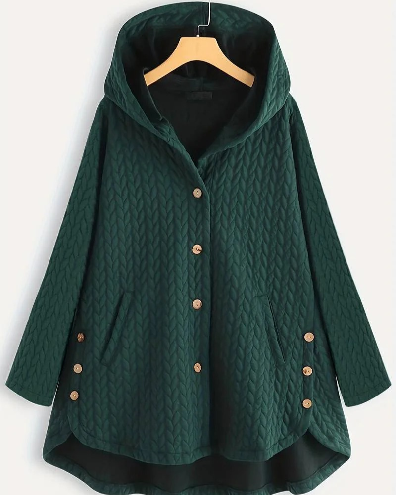 Damen bequeme Kapuzenjacke im modernen und lässigen Stil