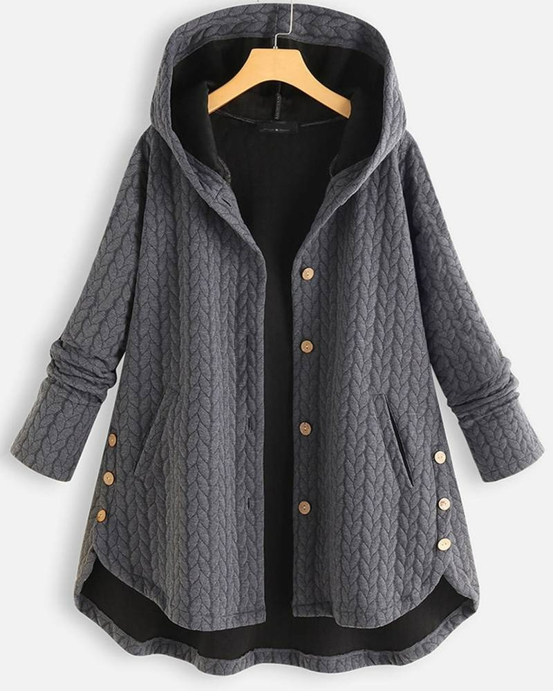 Damen bequeme Kapuzenjacke im modernen und lässigen Stil
