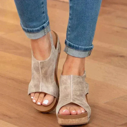 Damen bequeme Keilsandalen mit modernem Design für stilvolle und komfortable Auftritte