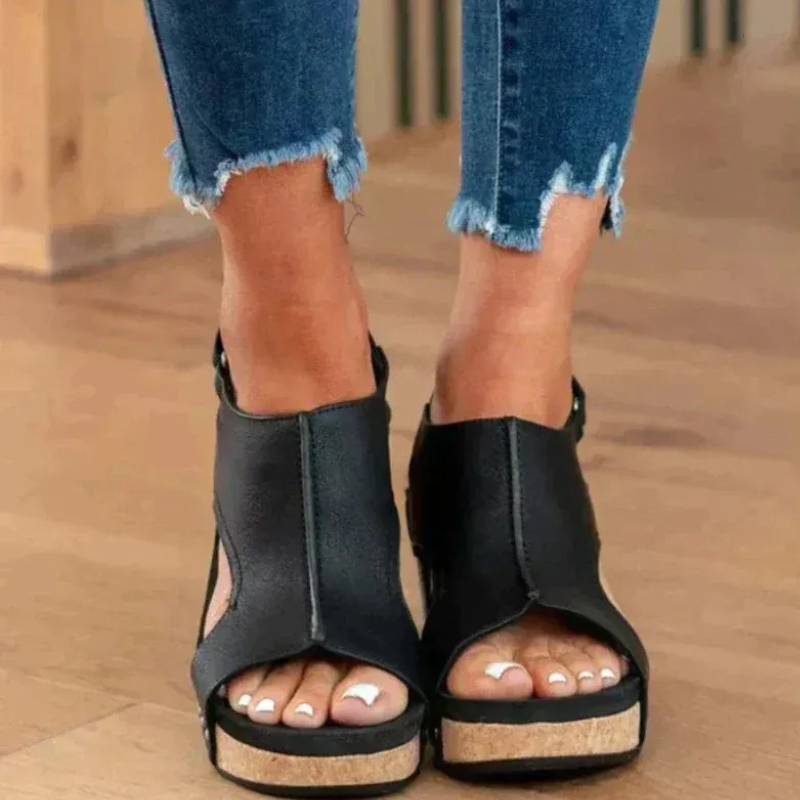 Damen bequeme Keilsandalen mit modernem Design für stilvolle und komfortable Auftritte