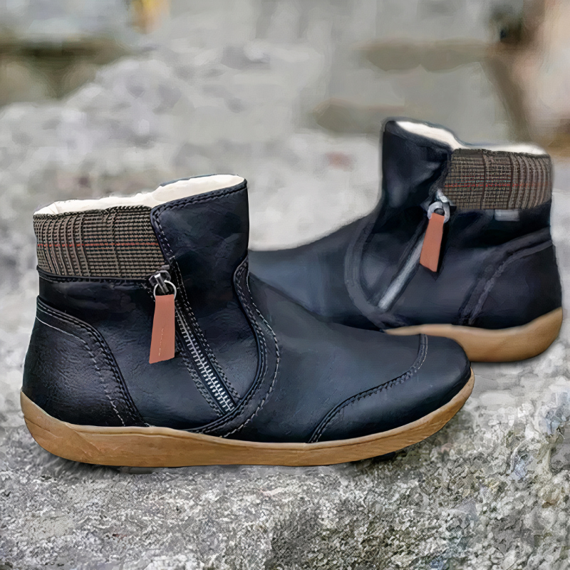 Damen bequeme Stiefel in modernem Design für komfortables Gehen im Alltag.









