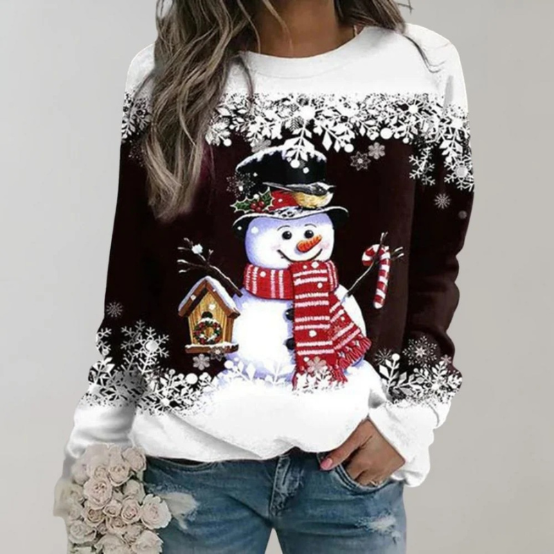 Damen Pullover mit bequemer Passform und zeitlosem Design