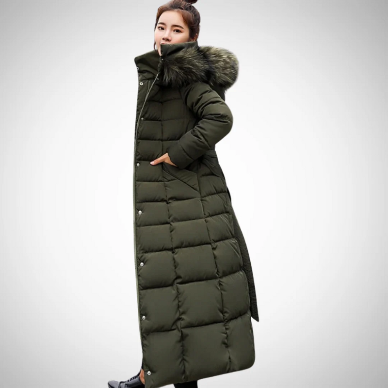 Damen bequemer Winter-Steppmantel mit warmem und stilvollem Design