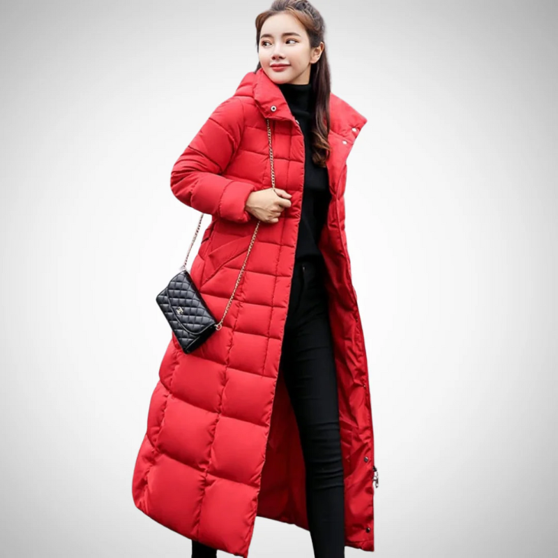 Damen bequemer Winter-Steppmantel mit warmem und stilvollem Design