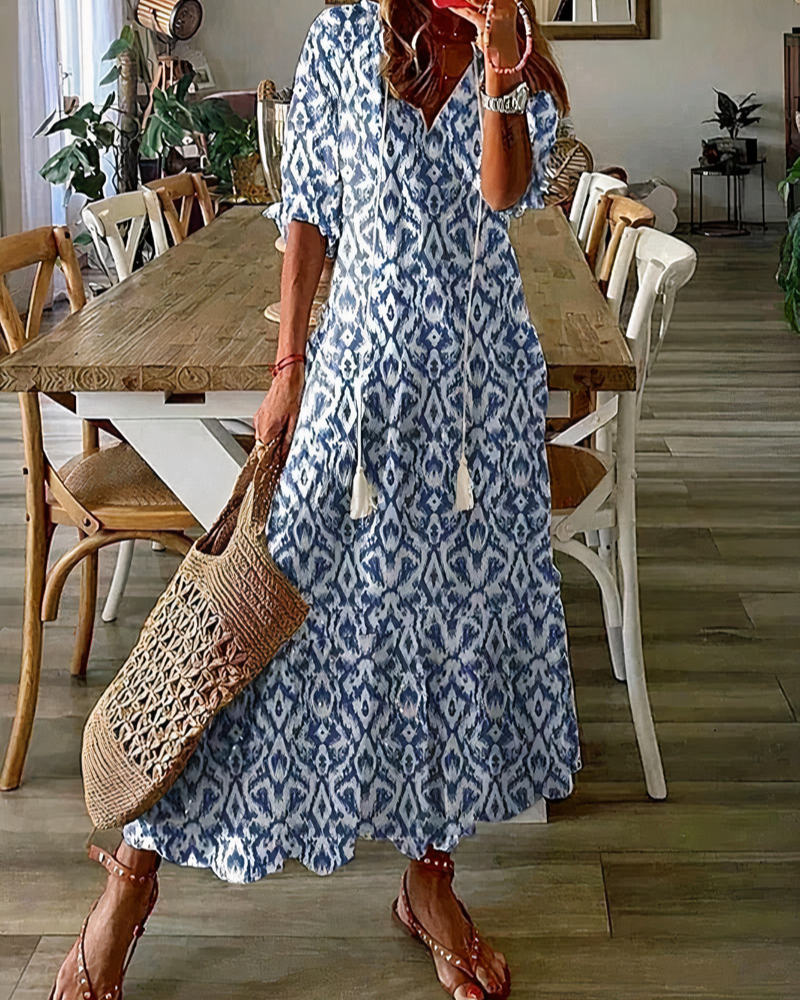  Damen bequemes geblümtes Sommerkleid für feminine und sommerliche Outfits