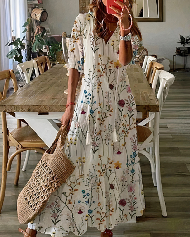  Damen bequemes geblümtes Sommerkleid für feminine und sommerliche Outfits