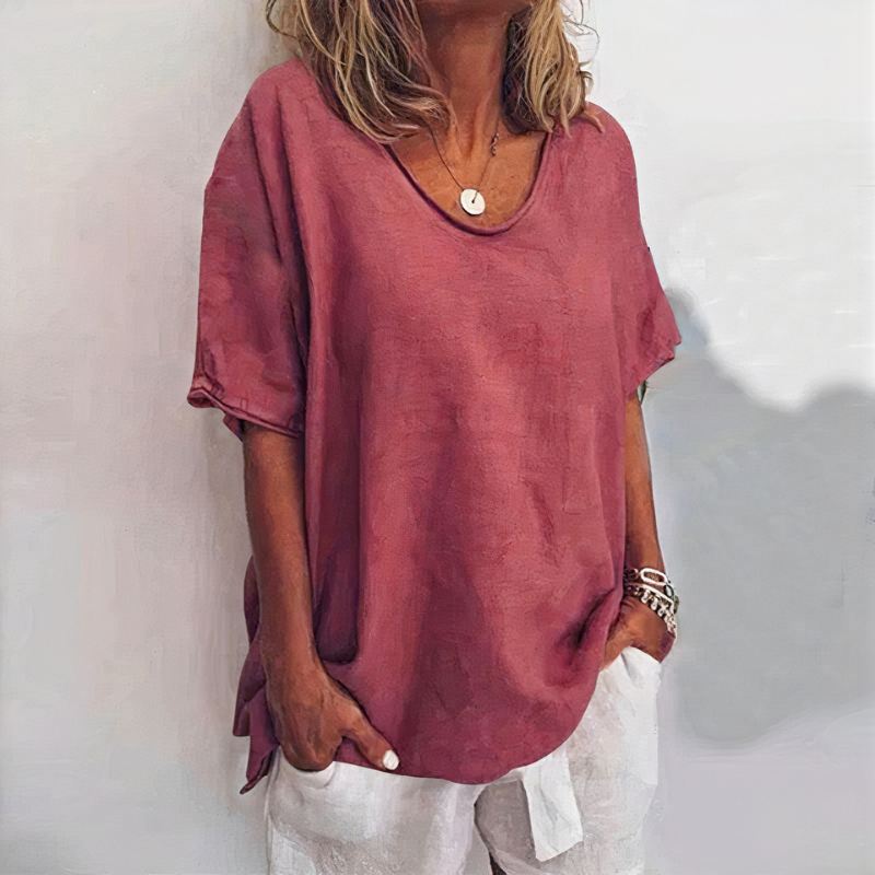 Damen bequemes lockeres T-Shirt für lässige und vielseitige Freizeit-Looks