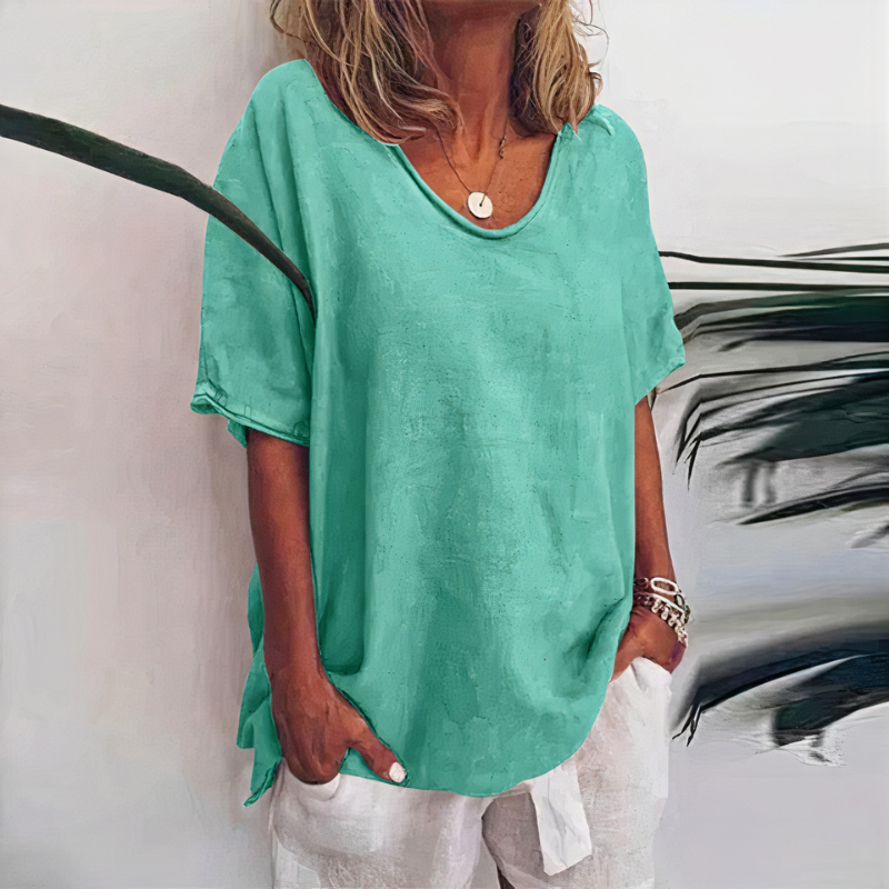 Damen bequemes lockeres T-Shirt für lässige und vielseitige Freizeit-Looks