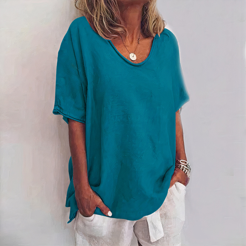 Damen bequemes lockeres T-Shirt für lässige und vielseitige Freizeit-Looks