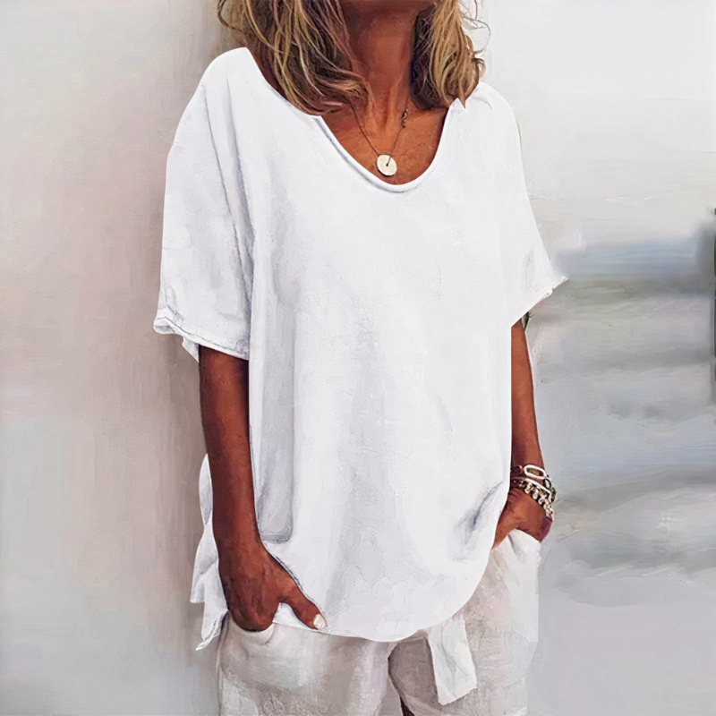 Damen bequemes lockeres T-Shirt für lässige und vielseitige Freizeit-Looks