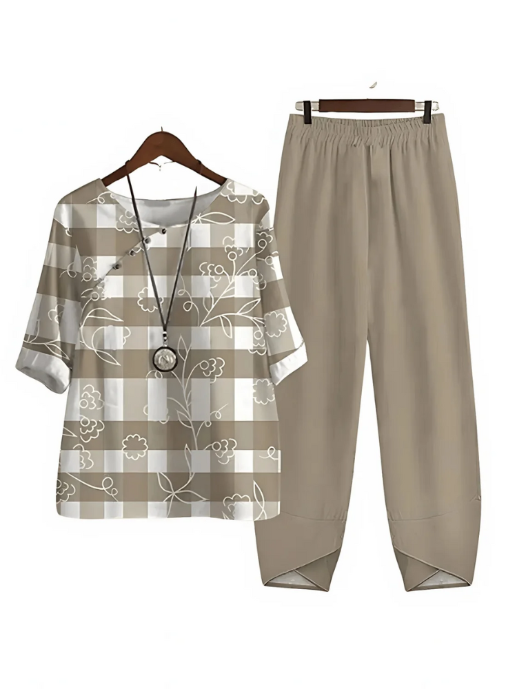 Damen bequemes passendes Set für moderne und stilvolle Alltagslooks