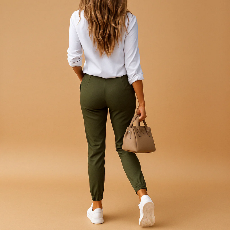 Damen-Bürohose in schmaler Passform für elegante Business-Outfits im Büro