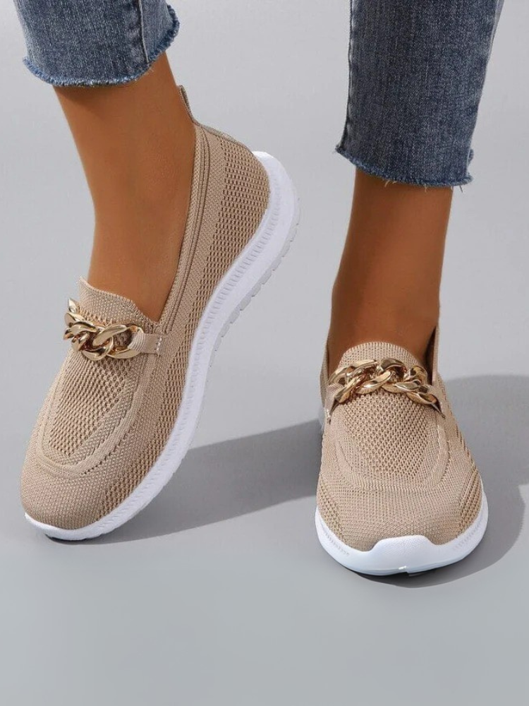 Damen elegante atmungsaktive Schuhe in stilvollem Design für warme Tage