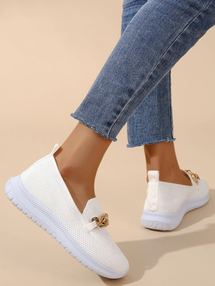 Damen elegante atmungsaktive Schuhe in stilvollem Design für warme Tage