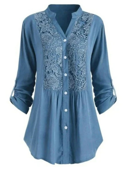 Damen elegante Sommerbluse mit stilvollem Design für warme Tage