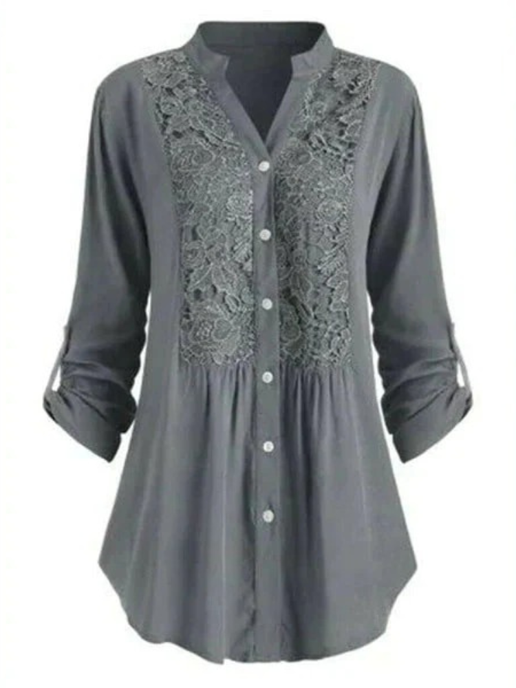 Damen elegante Sommerbluse mit stilvollem Design für warme Tage