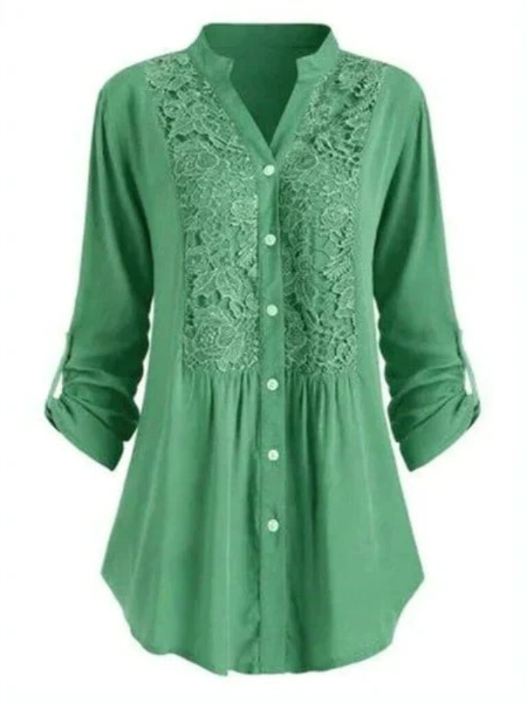 Damen elegante Sommerbluse mit stilvollem Design für warme Tage