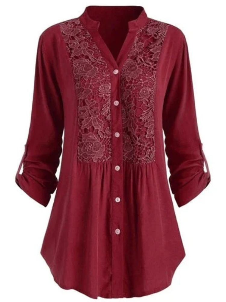 Damen elegante Sommerbluse mit stilvollem Design für warme Tage