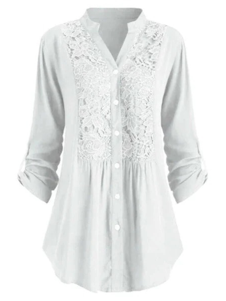 Damen elegante Sommerbluse mit stilvollem Design für warme Tage