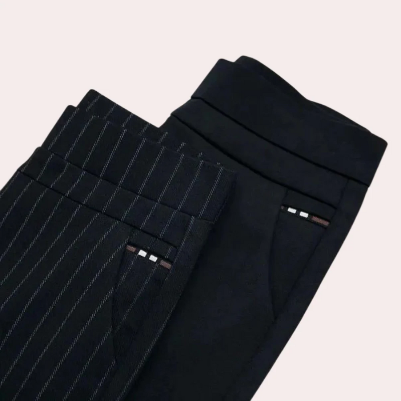 Damen elegante Stretchhose mit schmalem Schnitt und bequemer Passform für Büro und Freizeit