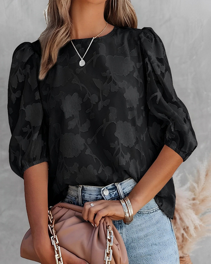 Damen elegante Vintage-Bluse mit klassischem Design, ideal für stilvolle Looks im Alltag oder zu besonderen Anlässen.