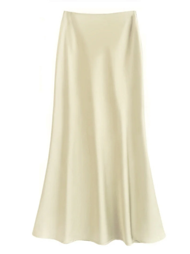 Damen eleganter Maxirock in langer, ausgestellter Form für stilvolle Outfits.