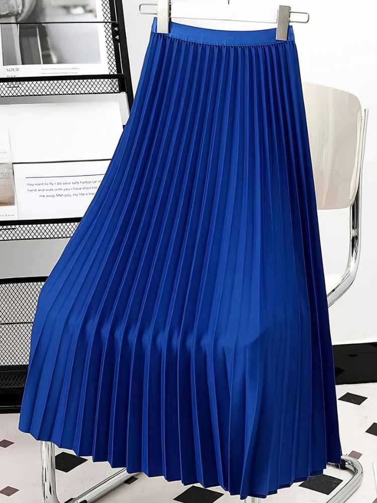Damen eleganter Midirock mit hoher Taille – stilvoller Rock für Alltag und besondere Momente.