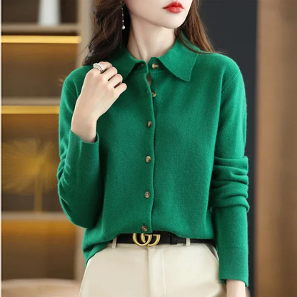 Damen elegante weiche Strickjacke für warme und stilvolle Outfits