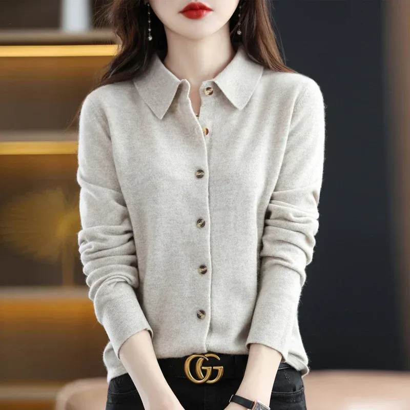 Damen elegante weiche Strickjacke für warme und stilvolle Outfits