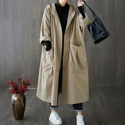  Damen eleganter weiter Trenchcoat mit wasserdichter Funktion für stilvolle Auftritte bei jedem Wetter