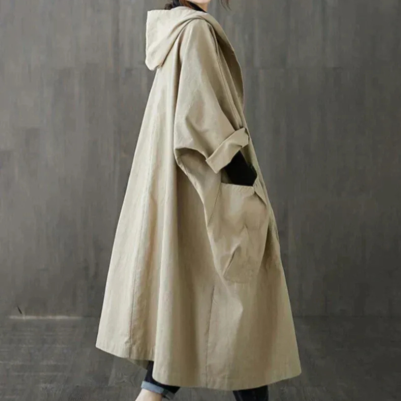  Damen eleganter weiter Trenchcoat mit wasserdichter Funktion für stilvolle Auftritte bei jedem Wetter