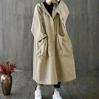  Damen eleganter weiter Trenchcoat mit wasserdichter Funktion für stilvolle Auftritte bei jedem Wetter