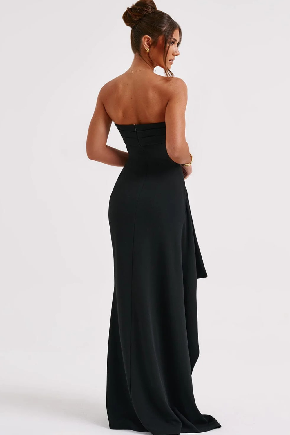Damen elegantes Abendkleid mit hohem Beinschlitz für besondere Anlässe