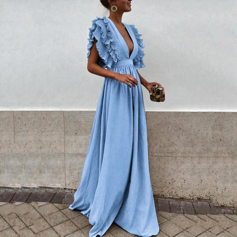 Damen elegantes Kleid für Hochzeitsgäste in klassischem Schnitt für feierliche Anlässe