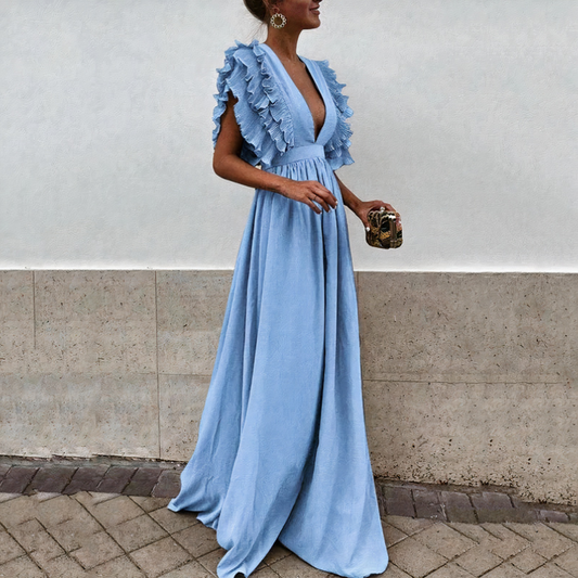 Damen elegantes Kleid für Hochzeitsgäste in klassischem Schnitt für feierliche Anlässe