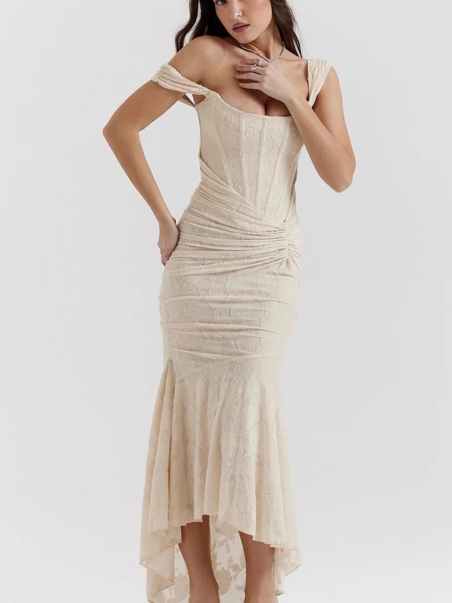 Damen elegantes Korsett-Abendkleid in stilvoller Silhouette für besondere Anlässe