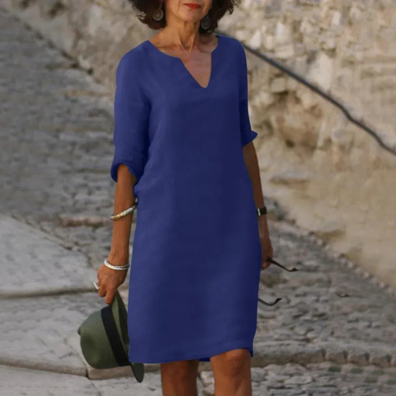 Damen elegantes langärmliges Sommerkleid Mini für stilvolle Sommermomente









